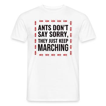 Ant Keeper Ant Lover Entomologist Insect Collector - Men's T-Shirt - white - Front - AI Model Male 178 dark (178cm)