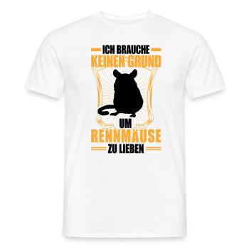 Gerbil No Reason Rodent Gerbil - Men's T-Shirt - white - Front - AI Model Male 178 dark (178cm)