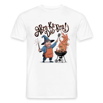 AbraKa-Dad-Bra! - Men's T-Shirt - white - Front - AI Model Male 178 dark (178cm)