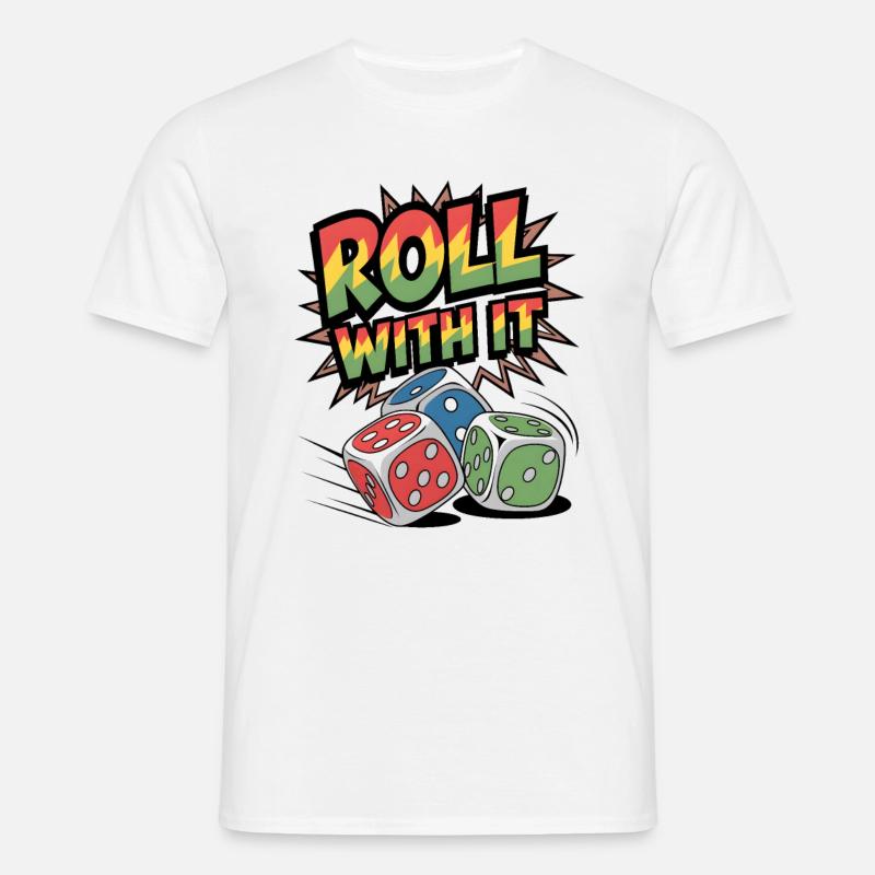 Roll With It - Men's T-Shirt - white