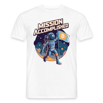 Mission accomplie - T-shirt homme - blanc - Devant - AI Model Male 178 dark (178cm)
