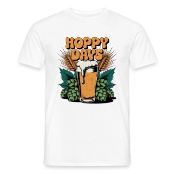 Hoppy Days - Männer T-Shirt - Weiß - Vorne - AI Model Male 178 dark (178cm)