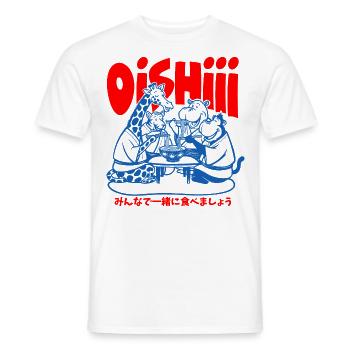 OISHIII FRIENDS - T-shirt homme - blanc - Devant - AI Model Male 178 dark (178cm)