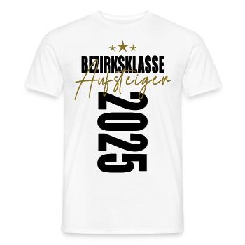 Aufsteiger Bezirksklasse 2025 Aufstiegstrikot - Männer T-Shirt - Weiß - Vorne - AI Model Male 178 dark (178cm)