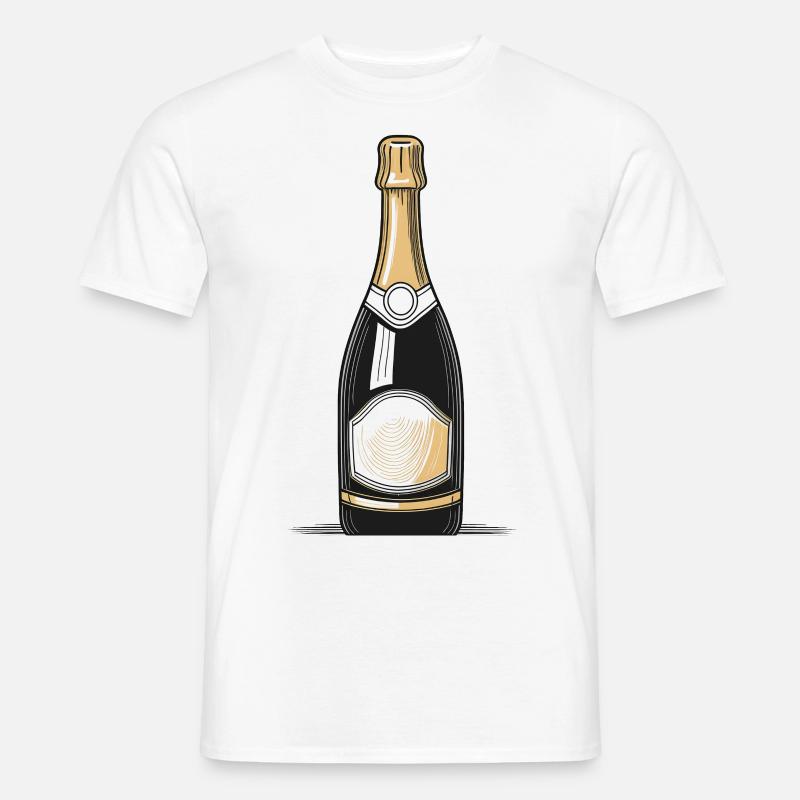 Sekt - Männer T-Shirt - Weiß