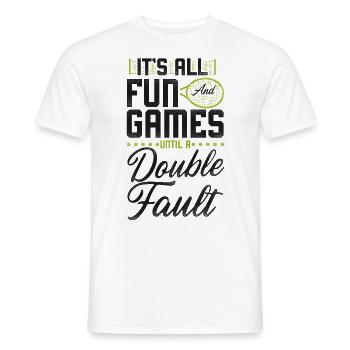 Funny Tennis Player Racket It's - Männer T-Shirt - Weiß - Vorne - AI Model Male 178 dark (178cm)