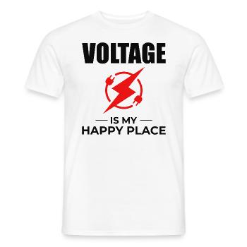 Electrician Humor Electrical Technician Engineer - Men's T-Shirt - white - Front - AI Model Male 178 dark (178cm)