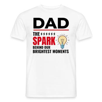 Elektriker Vater Elektrotechniker Ingenieur - Männer T-Shirt - Weiß - Vorne - AI Model Male 178 dark (178cm)