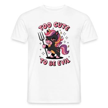 Trop mignon pour être méchant - T-shirt homme - blanc - Devant - AI Model Male 178 dark (178cm)