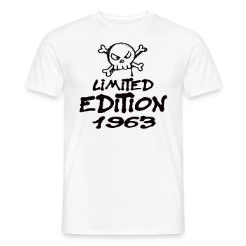 Edition Limitée 1963 Anniversaire Né 1963 - T-shirt homme - blanc - Devant - AI Model Male 178 dark (178cm)
