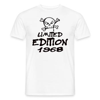 Edition Limitée 1968 Anniversaire Né 1968 - T-shirt homme - blanc - Devant - AI Model Male 178 dark (178cm)