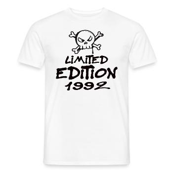 Edition Limitée 1992 Anniversaire 1992 Naissance - T-shirt homme - blanc - Devant - AI Model Male 178 dark (178cm)