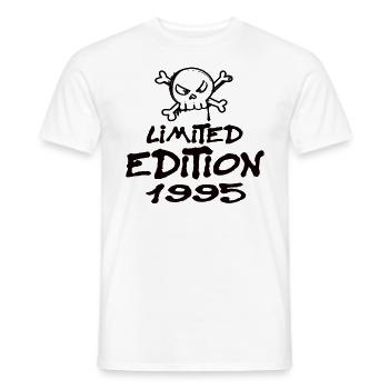 Edition Limitée 1995 Anniversaire Né 1995 - T-shirt homme - blanc - Devant - AI Model Male 178 dark (178cm)