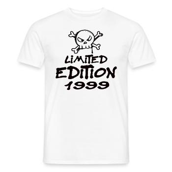 Limited Edition 1999 Birthday Born 1999 - Men's T-Shirt - white - Front - AI Model Male 178 dark (178cm)