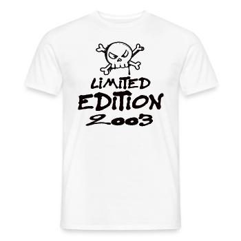 Limited Edition 2003 Birthday 2003 Born - Men's T-Shirt - white - Front - AI Model Male 178 dark (178cm)