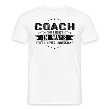 Trainer Kollegen Geschenk Beruf Spruch Lustig - Männer T-Shirt - Weiß - Vorne - AI Model Male 178 dark (178cm)