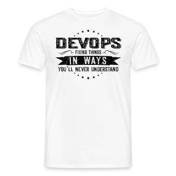 Entwickler Kollegen Geschenk Beruf Spruch Lustig - Männer T-Shirt - Weiß - Vorne - AI Model Male 178 dark (178cm)