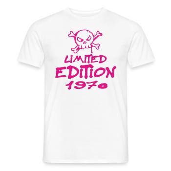 Edition Limitée 1970 Anniversaire Né 1970 - T-shirt homme - blanc - Devant - AI Model Male 178 dark (178cm)