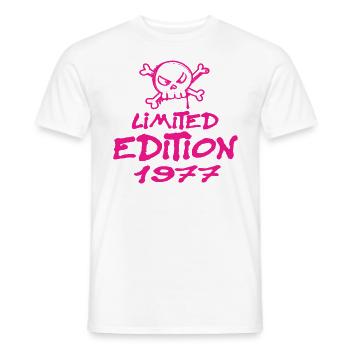 Limited Edition 1977 Geburtstag 1977 Geboren - Männer T-Shirt - Weiß - Vorne - AI Model Male 178 dark (178cm)