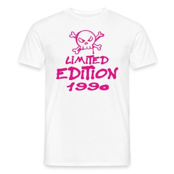 Limited Edition 1990 Birthday Born 1990 - Men's T-Shirt - white - Front - AI Model Male 178 dark (178cm)