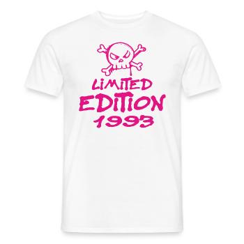 Edition Limitée 1993 Anniversaire Né 1993 - T-shirt homme - blanc - Devant - AI Model Male 178 dark (178cm)