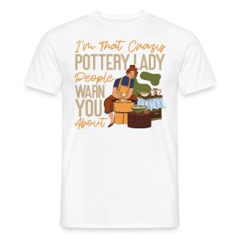 Pottery Ceramics Artist I'm That - Men's T-Shirt - white - Front - AI Model Male 178 dark (178cm)