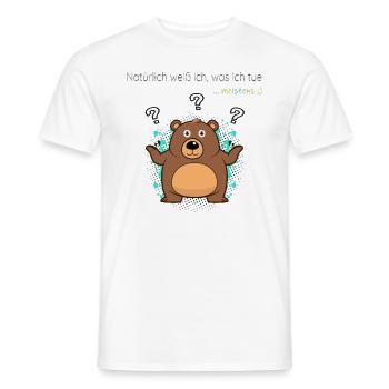 Bär2 - Männer T-Shirt - Weiß - Vorne - AI Model Male 178 dark (178cm)