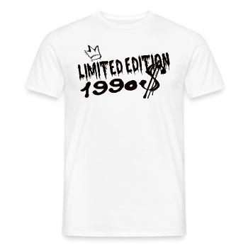 Limited Edition 1990 Birthday Born 1990 - Men's T-Shirt - white - Front - AI Model Male 178 dark (178cm)
