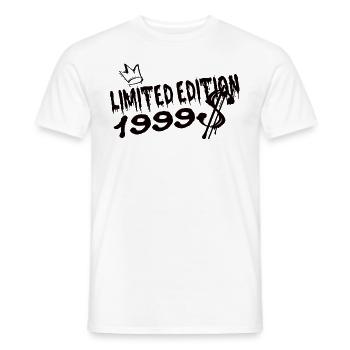 Limited Edition 1999 Birthday Born 1999 - Men's T-Shirt - white - Front - AI Model Male 178 dark (178cm)
