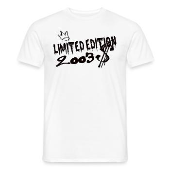 Limited Edition 2003 Birthday 2003 Born - Men's T-Shirt - white - Front - AI Model Male 178 dark (178cm)