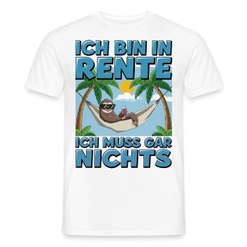 Je suis à la retraite, je n’ai rien à faire - T-shirt homme - blanc - Devant - AI Model Male 178 dark (178cm)