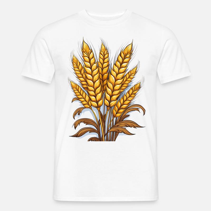 Getreide Ähre - Männer T-Shirt - Weiß