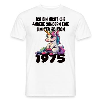 Edition Limitée 1975 Anniversaire Né 1975 - T-shirt homme - blanc - Devant - AI Model Male 178 dark (178cm)