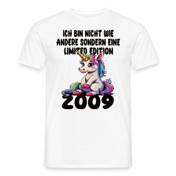 Limited Edition 2009 Geburtstag 2009 Geboren - Männer T-Shirt - Weiß - Vorne - AI Model Male 178 dark (178cm)