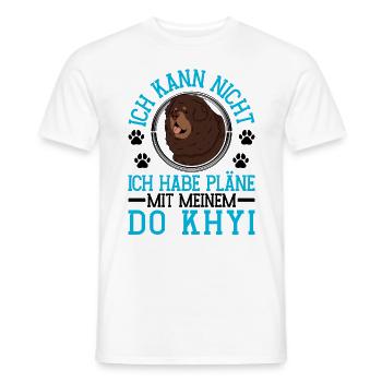 Plans with Do Khyi Tibetan Mastiff Tibetan Mastiff - Men's T-Shirt - white - Front - AI Model Male 178 dark (178cm)