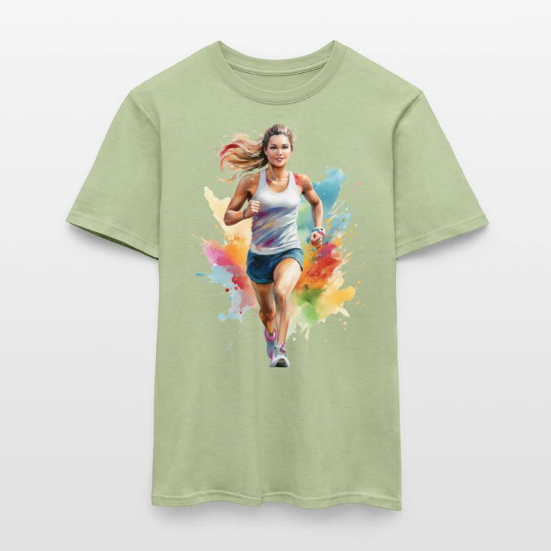 Joggerin oder Läuferin Männer T-Shirt