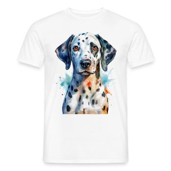 Ein Dalmatiner - Männer T-Shirt - Weiß - Vorne - AI Model Male 178 dark (178cm)