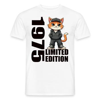 Edition Limitée 1975 Anniversaire Né 1975 - T-shirt homme - blanc - Devant - AI Model Male 178 dark (178cm)