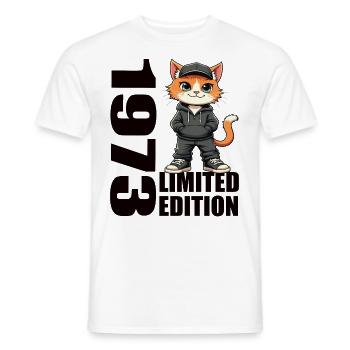 Edition Limitée 1973 Anniversaire Né 1973 - T-shirt homme - blanc - Devant - AI Model Male 178 dark (178cm)