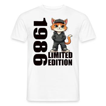 Edition Limitée 1986 Anniversaire Né 1986 - T-shirt homme - blanc - Devant - AI Model Male 178 dark (178cm)