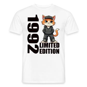 Edition Limitée 1992 Anniversaire 1992 Naissance - T-shirt homme - blanc - Devant - AI Model Male 178 dark (178cm)