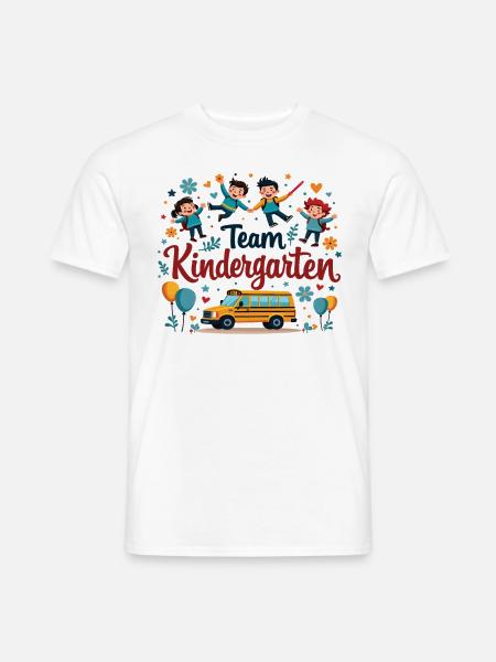Team Kindergarten – Süßes Design für Kinder - Männer T-Shirt - Weiß