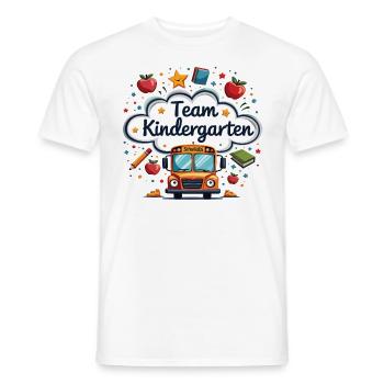 Team Kindergarten – Cute design for children - Men's T-Shirt - white - Front - AI Model Male 178 dark (178cm)