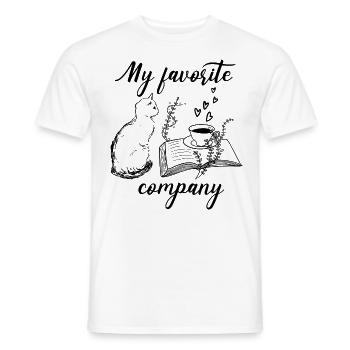 My favorite company - Men's T-Shirt - white - Front - AI Model Male 178 dark (178cm)