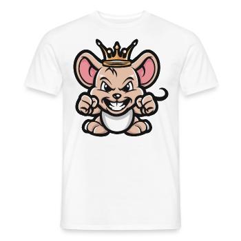 Maus Cartoon Krone - Männer T-Shirt - Weiß - Vorne - AI Model Male 178 dark (178cm)