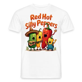 Rote Hot Silly Paprika - Männer T-Shirt - Weiß - Vorne - AI Model Male 178 dark (178cm)