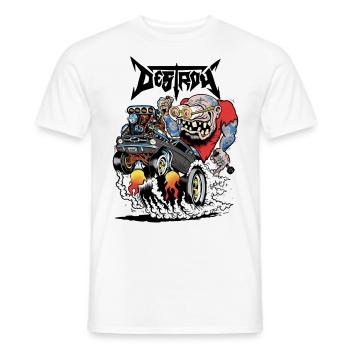 DESTROAD - T-shirt homme - blanc - Devant - AI Model Male 178 dark (178cm)