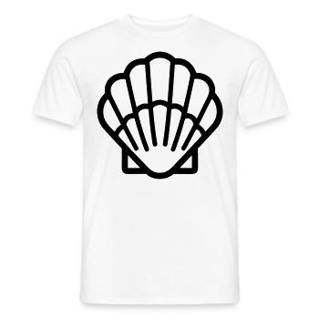 Coquillage - T-shirt homme - blanc - Devant - AI Model Male 178 dark (178cm)