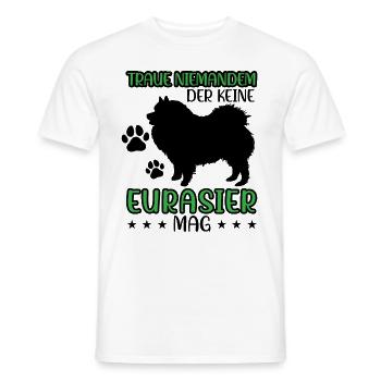 Eurasier nicht vertrauen Eurasian Spitz - Männer T-Shirt - Weiß - Vorne - AI Model Male 178 dark (178cm)