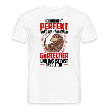Armadillo is not perfect Armadillo Armadillo - Men's T-Shirt - white - Front - AI Model Male 178 dark (178cm)
